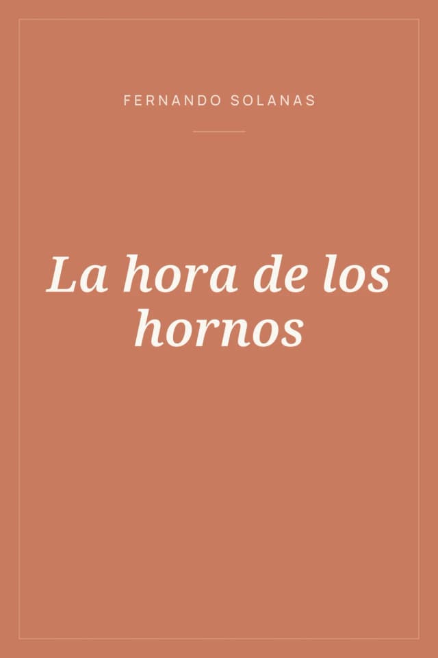 Portada de La hora de los hornos