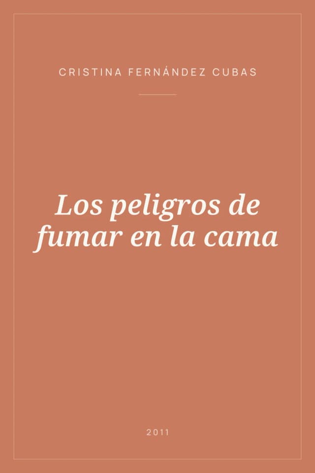 Portada de Los peligros de fumar en la cama