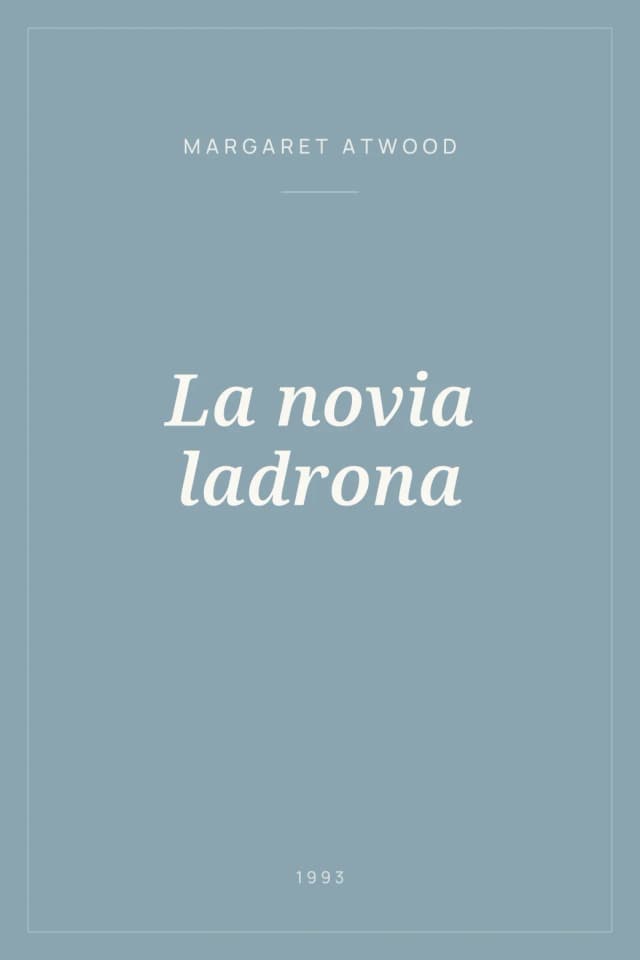Portada de La novia ladrona