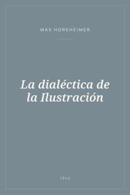 Portada de La dialéctica de la Ilustración