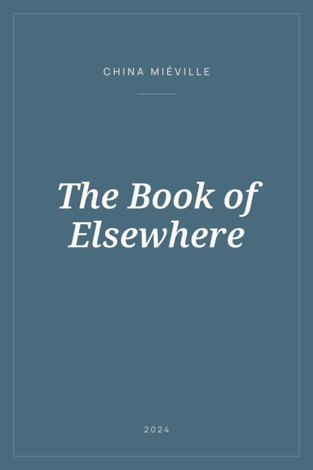 Portada de The Book of Elsewhere