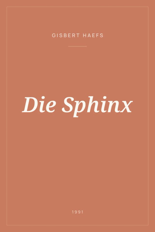 Portada de Die Sphinx