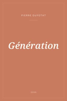 Portada de Génération