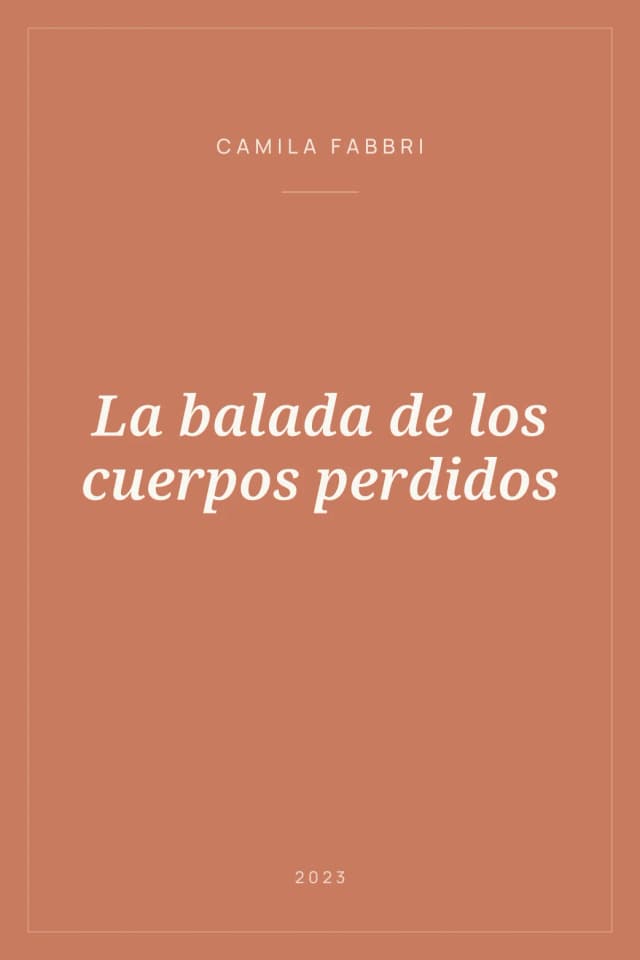 Portada de La balada de los cuerpos perdidos