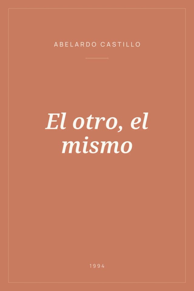 Portada de El otro, el mismo