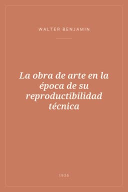 Portada de La obra de arte en la época de su reproductibilidad técnica