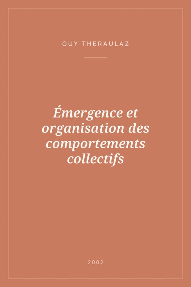Portada de Émergence et organisation des comportements collectifs