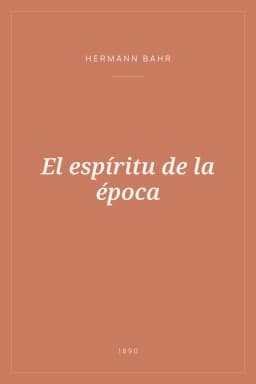 Portada de El espíritu de la época
