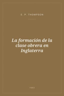 Portada de La formación de la clase obrera en Inglaterra