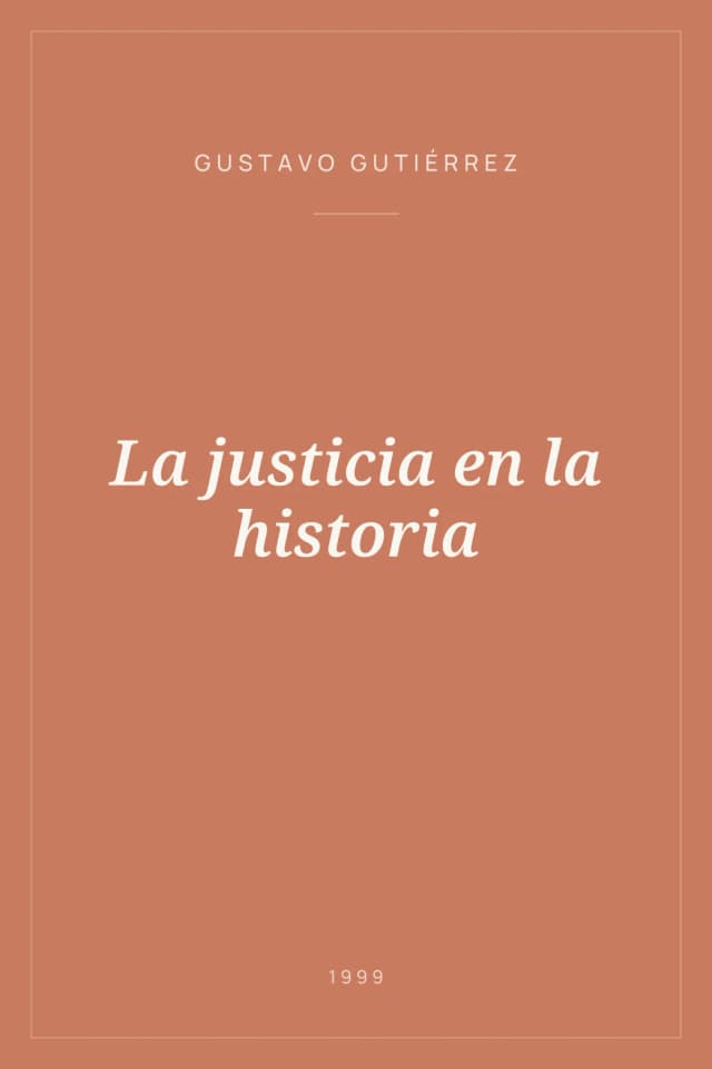 Portada de La justicia en la historia