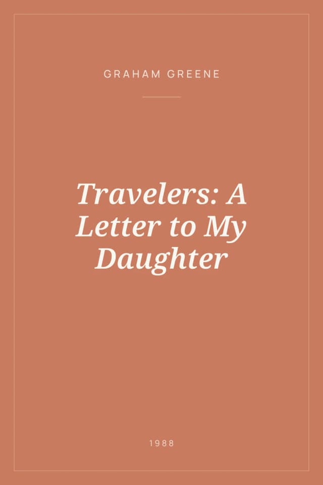 Portada de Travelers: A Letter to My Daughter