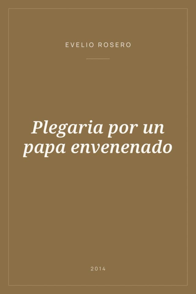 Portada de Plegaria por un papa envenenado