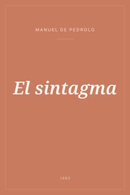 Portada de El sintagma