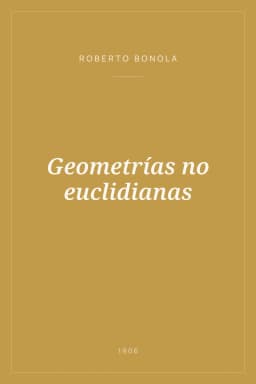 Portada de Geometrías no euclidianas