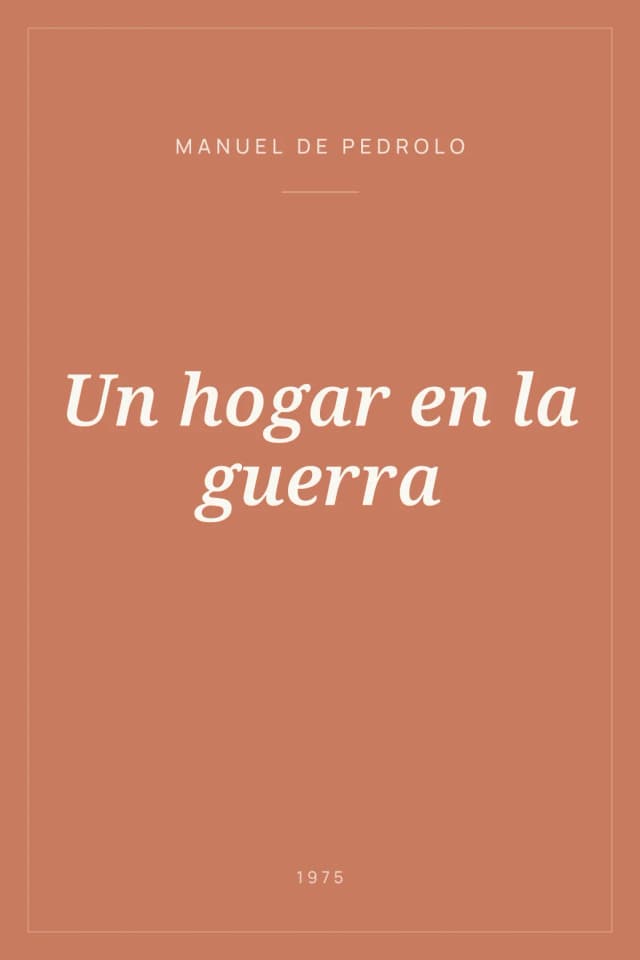 Portada de Un hogar en la guerra