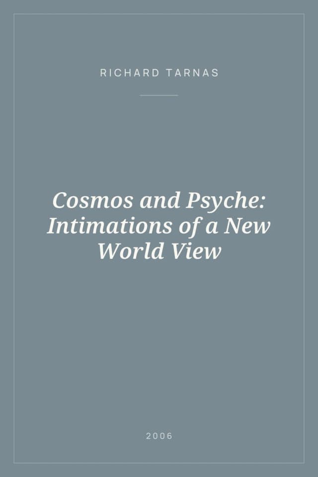 Portada de Cosmos and Psyche: Intimations of a New World View