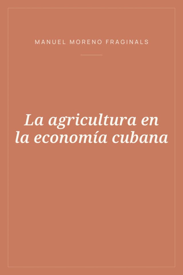 Portada de La agricultura en la economía cubana