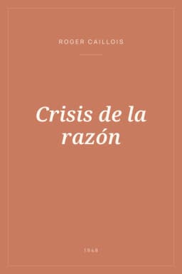 Portada de Crisis de la razón
