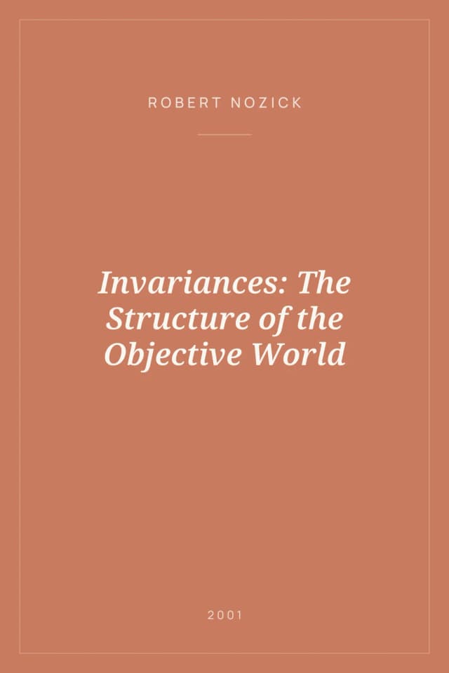 Portada de Invariances: The Structure of the Objective World