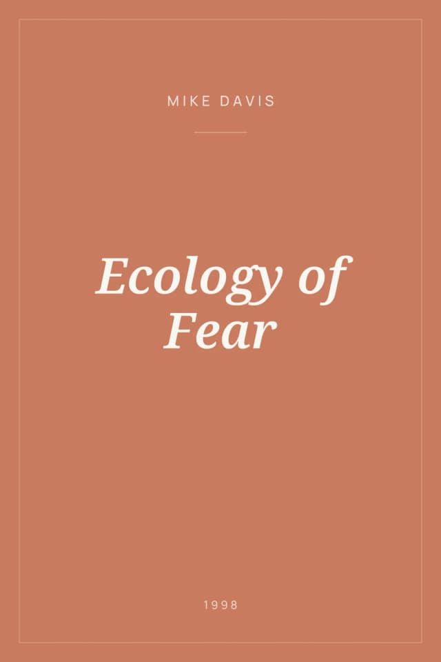 Portada de Ecology of Fear