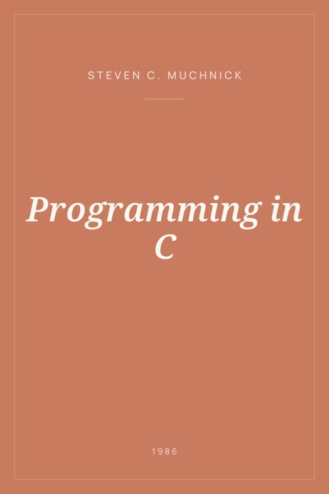 Portada de Programming in C