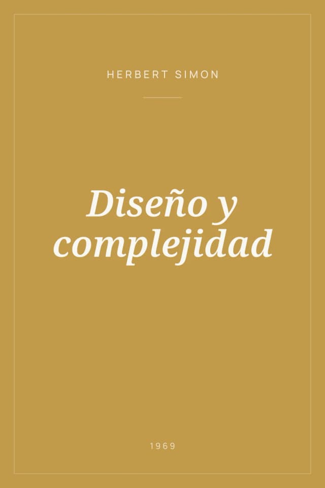 Portada de Diseño y complejidad