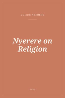 Portada de Nyerere on Religion