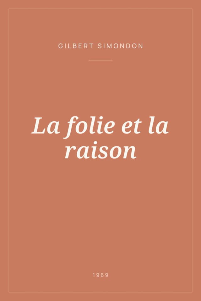 Portada de La folie et la raison