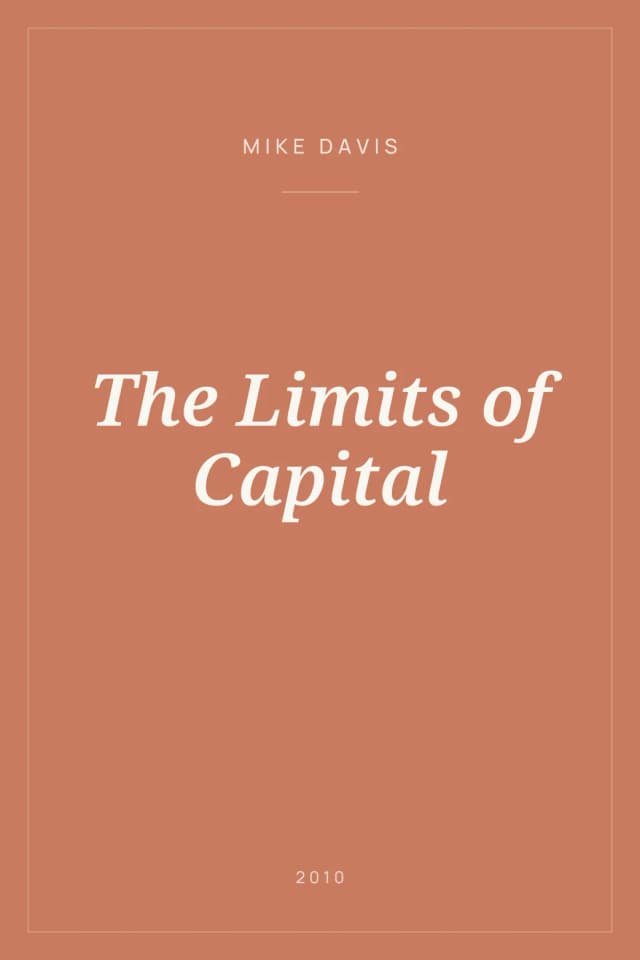 Portada de The Limits of Capital