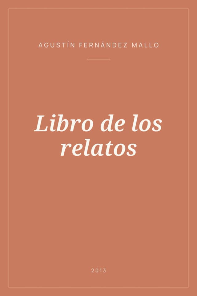 Portada de Libro de los relatos