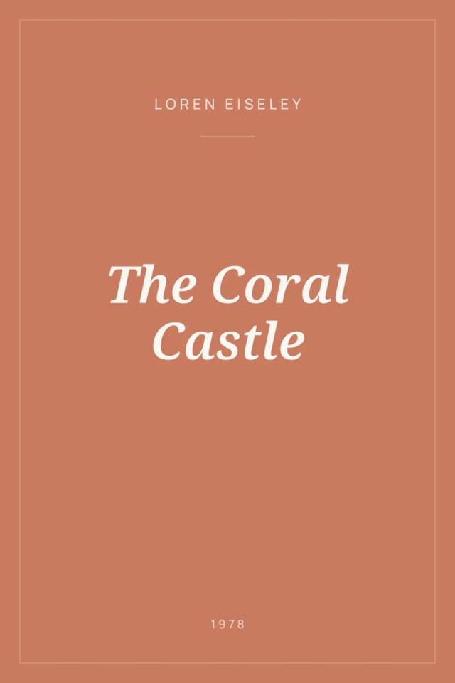 Portada de The Coral Castle