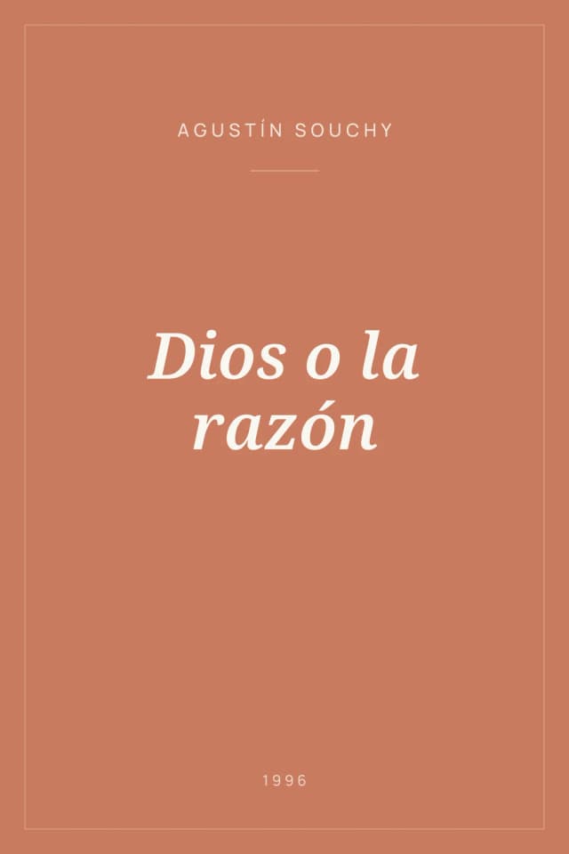 Portada de Dios o la razón