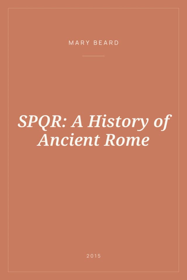 Portada de SPQR: A History of Ancient Rome