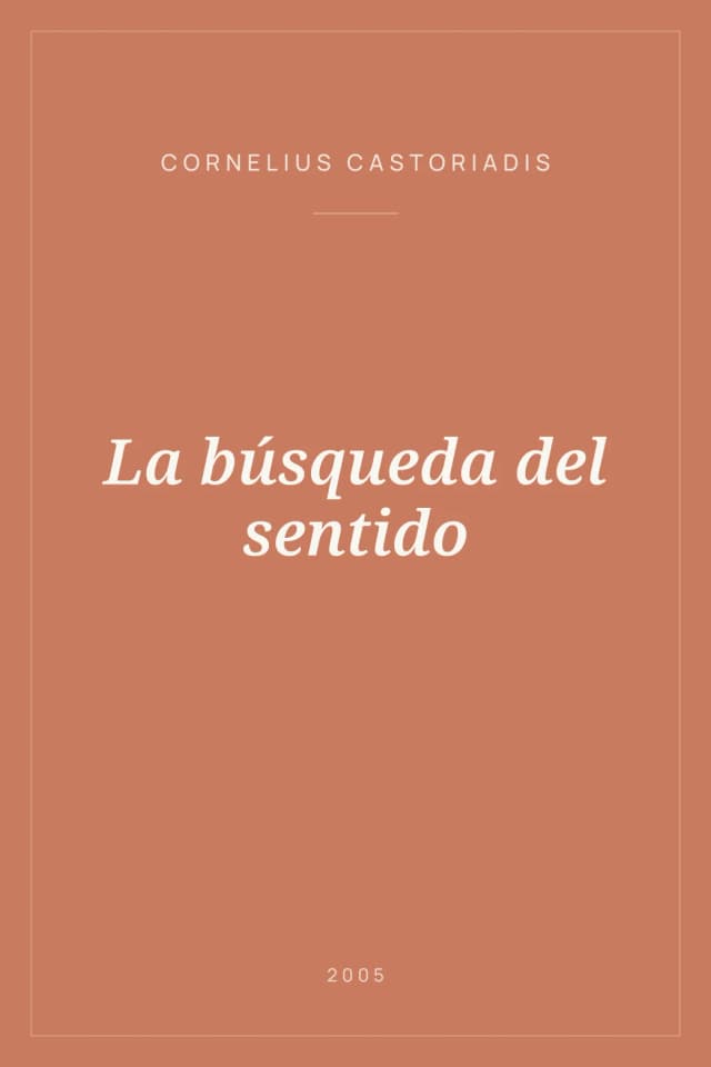 Portada de La búsqueda del sentido