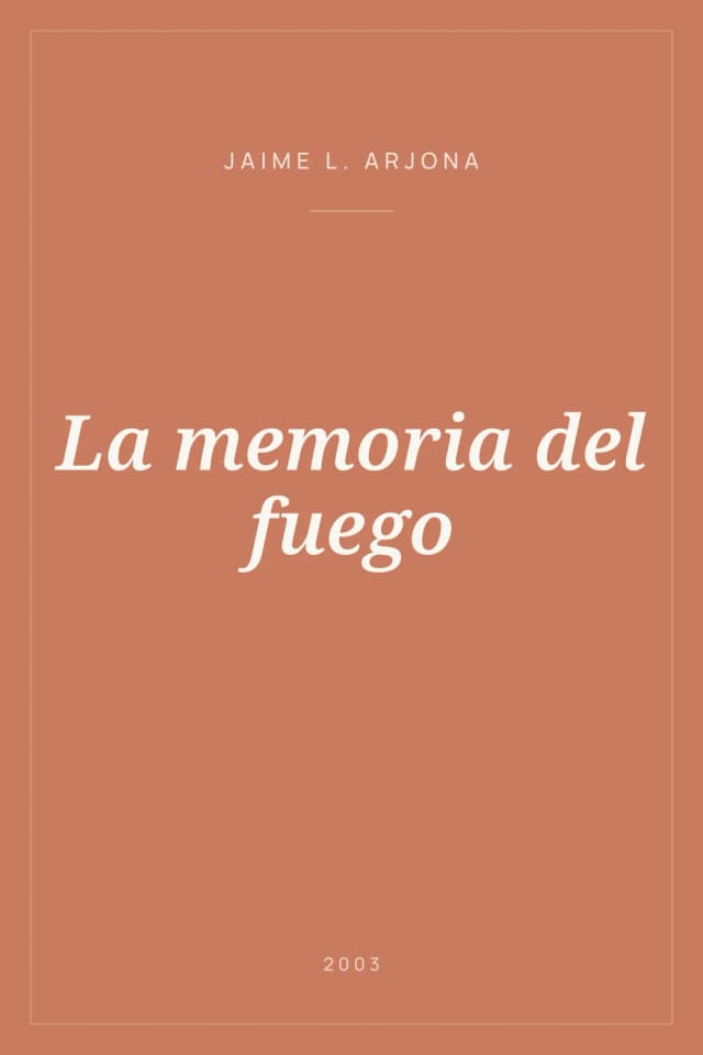 Portada de La memoria del fuego