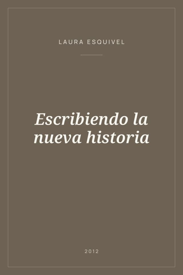 Portada de Escribiendo la nueva historia