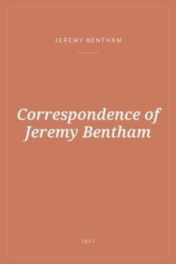 Portada de Correspondence of Jeremy Bentham