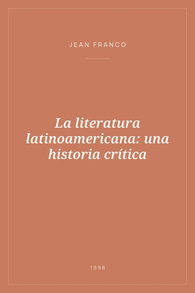 Portada de La literatura latinoamericana: una historia crítica