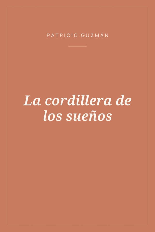Portada de La cordillera de los sueños
