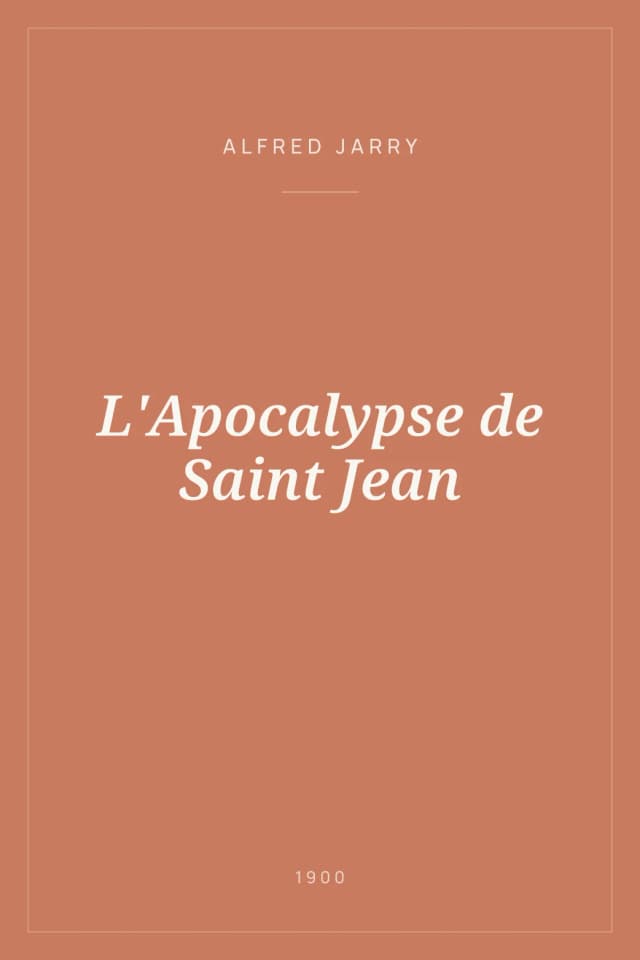 Portada de L'Apocalypse de Saint Jean