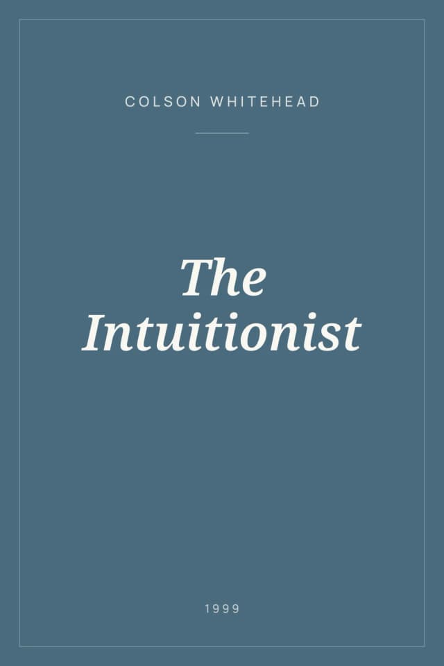 Portada de The Intuitionist