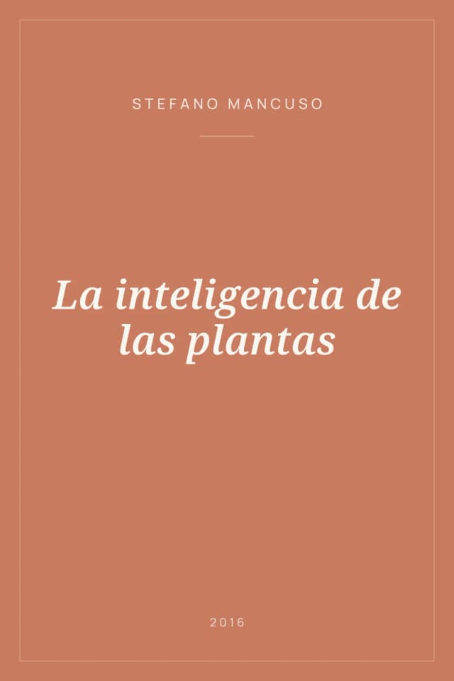 Portada de La inteligencia de las plantas