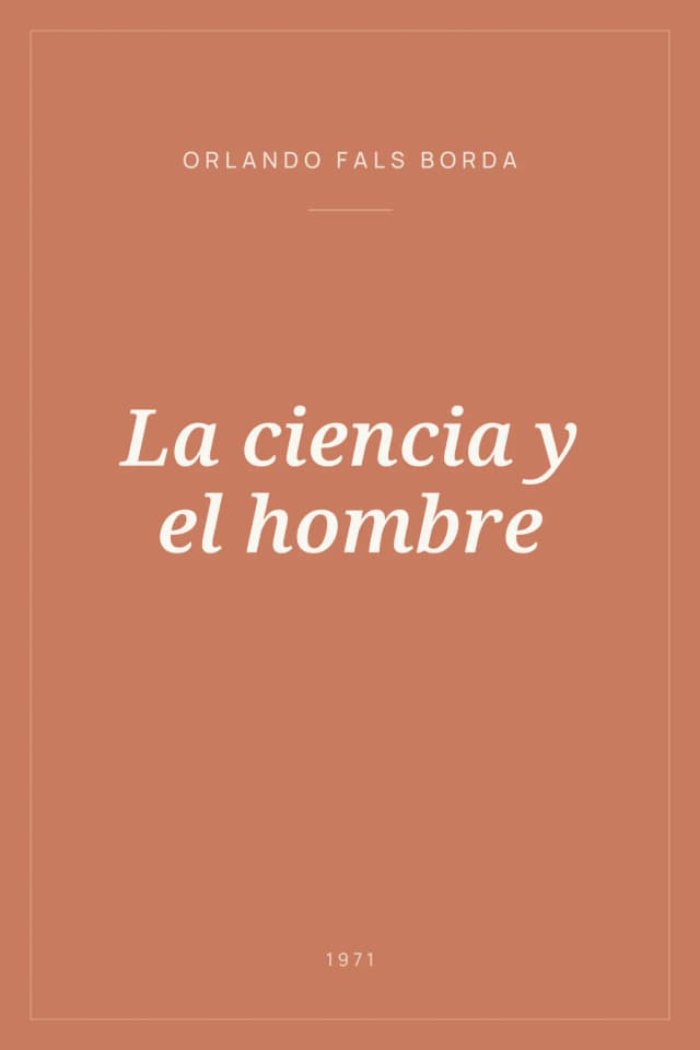 Portada de La ciencia y el hombre