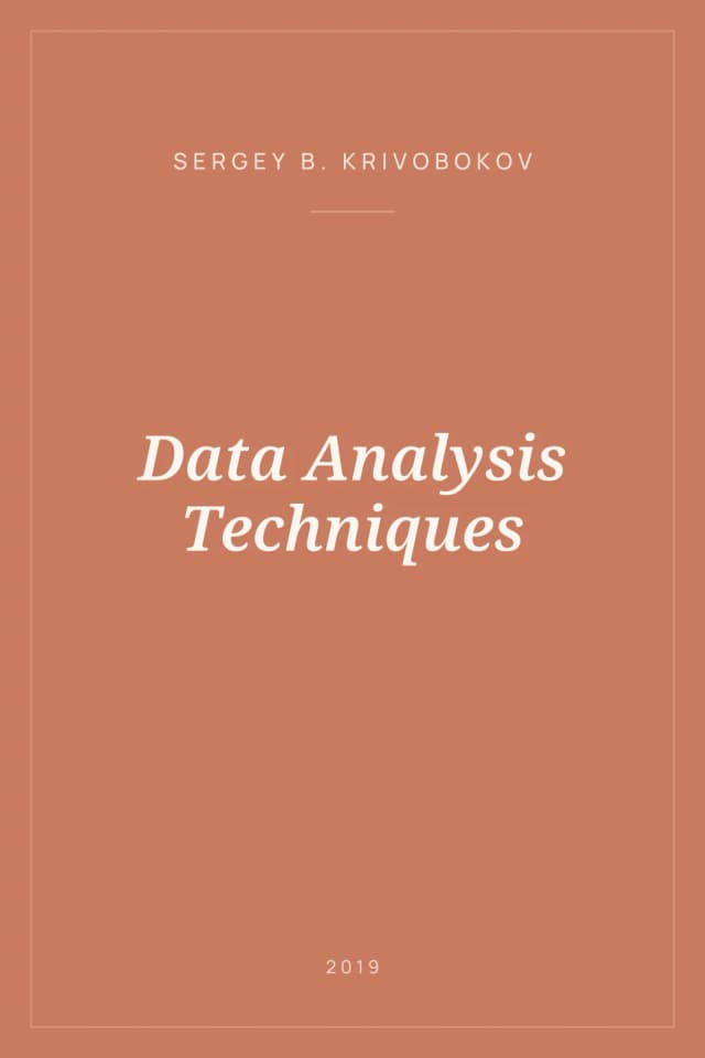 Portada de Data Analysis Techniques