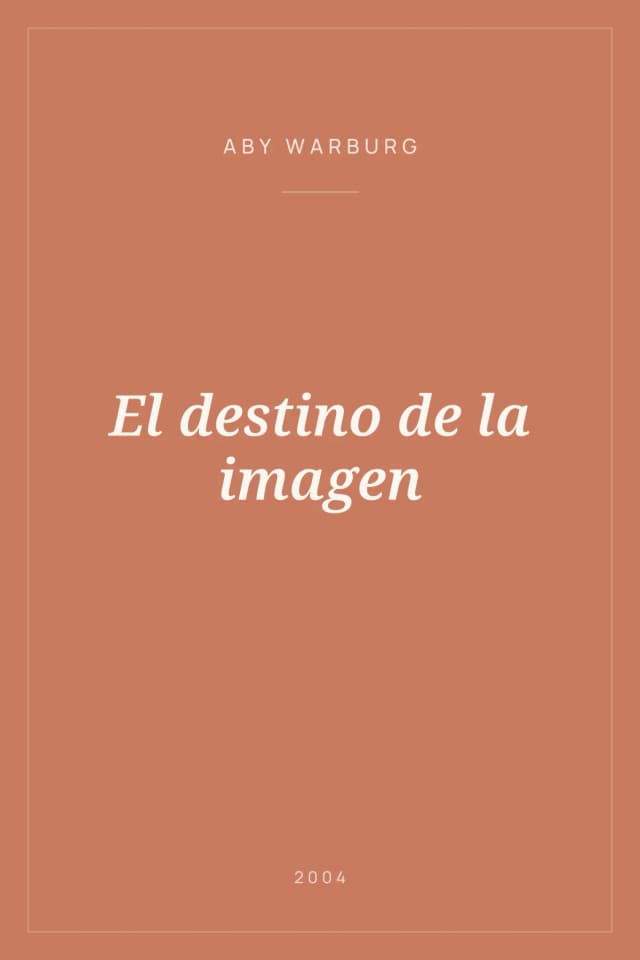 Portada de El destino de la imagen