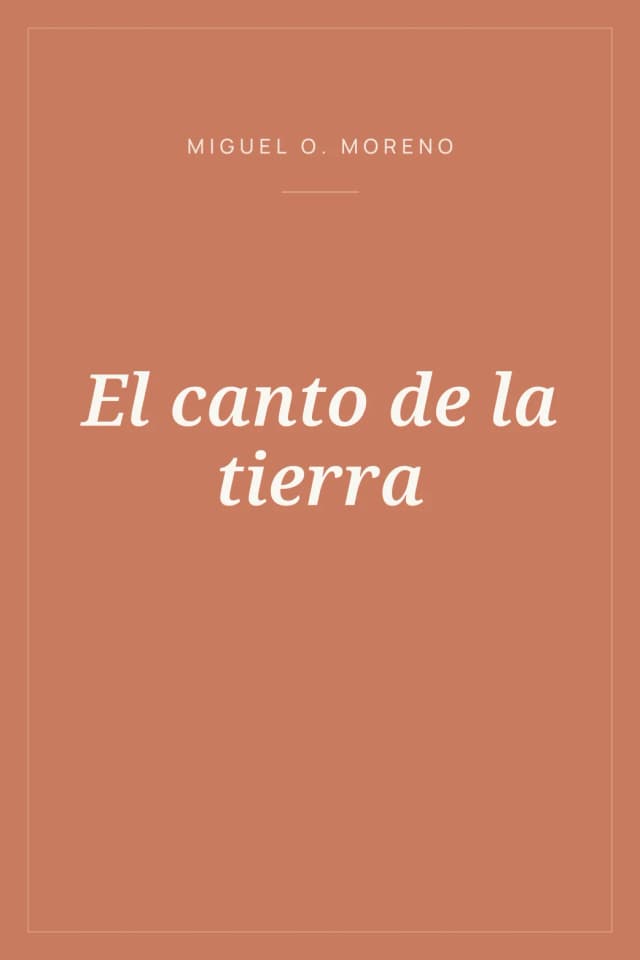 Portada de El canto de la tierra