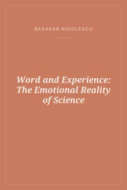 Portada de Word and Experience: The Emotional Reality of Science