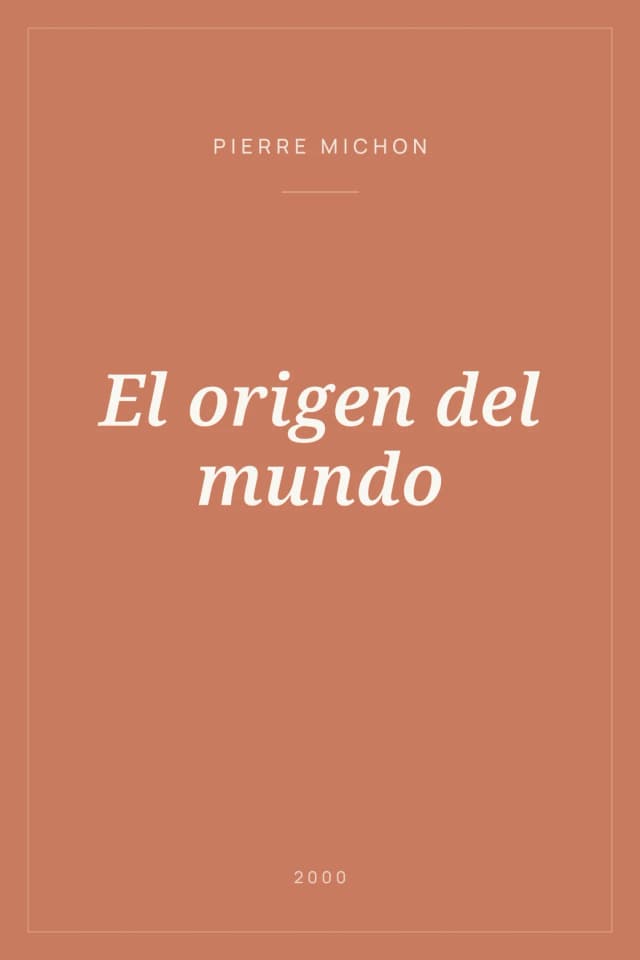 Portada de El origen del mundo
