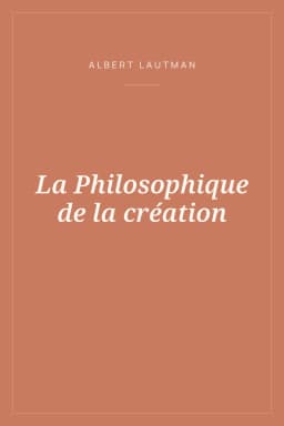 Portada de La Philosophique de la création
