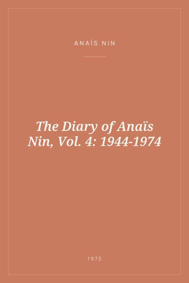 Portada de The Diary of Anaïs Nin, Vol. 4: 1944-1974